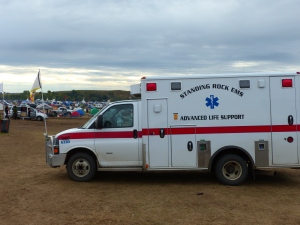 ... And an ambulance on site in case of emergencies.
